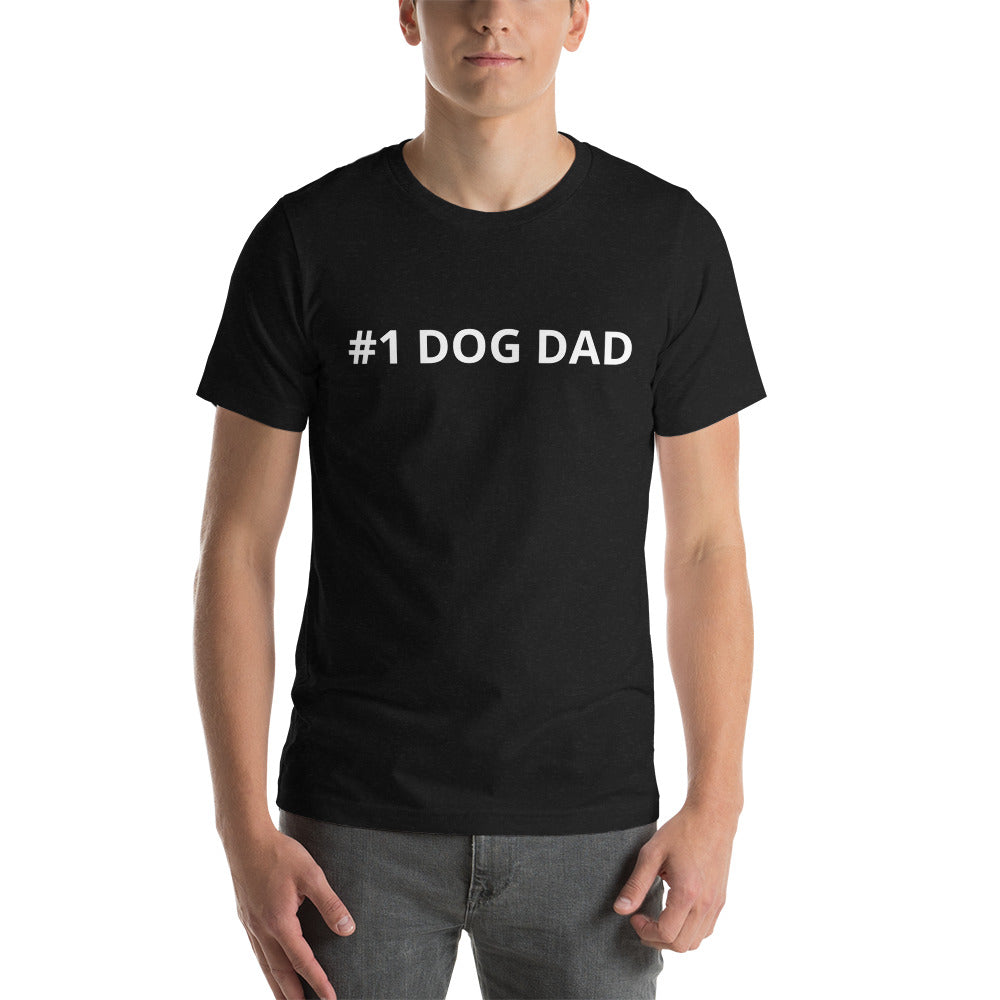#1 DOG DAD t shirt
